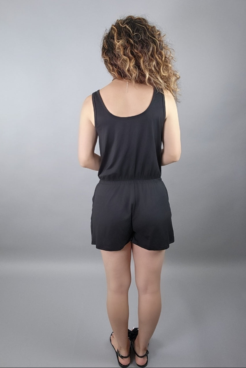 Tie And Go Tank Romper