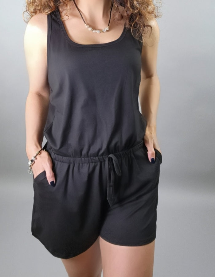 Tie And Go Tank Romper